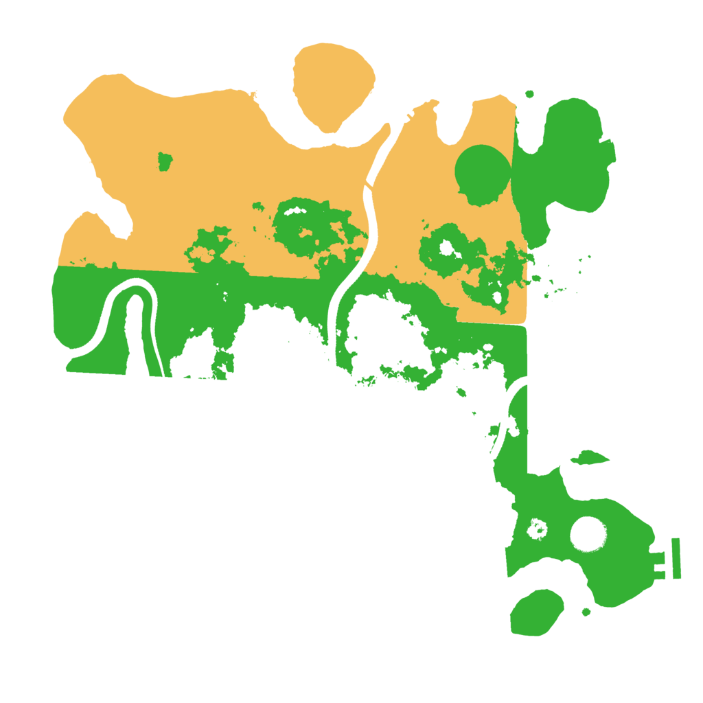 Biome Rust Map: Procedural Map, Size: 3500, Seed: 602145