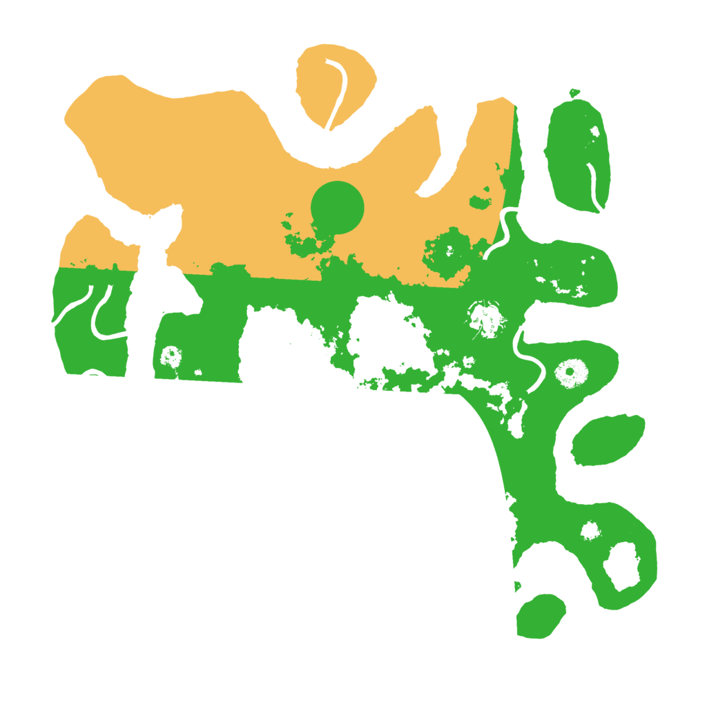 Biome Rust Map: Procedural Map, Size: 3500, Seed: 602145