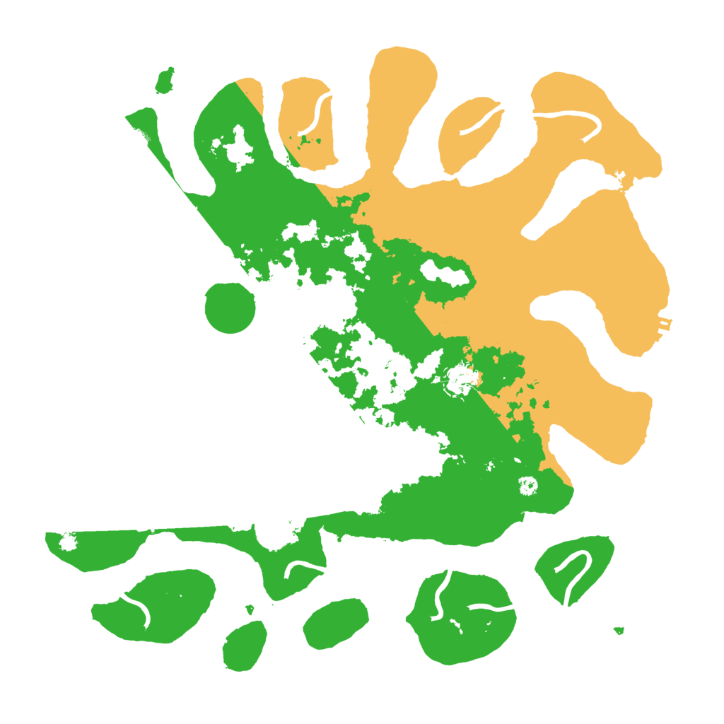 Biome Rust Map: Procedural Map, Size: 3800, Seed: 1988261