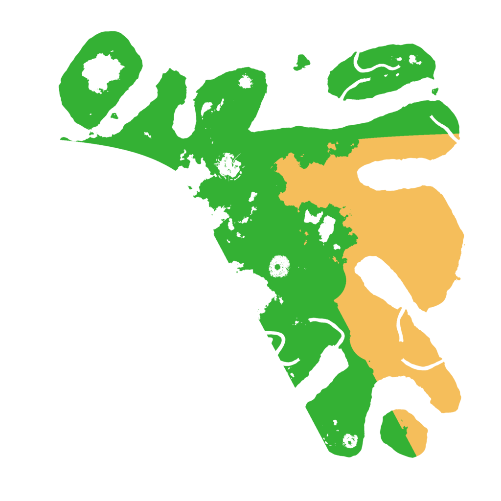 Biome Rust Map: Procedural Map, Size: 3500, Seed: 124106