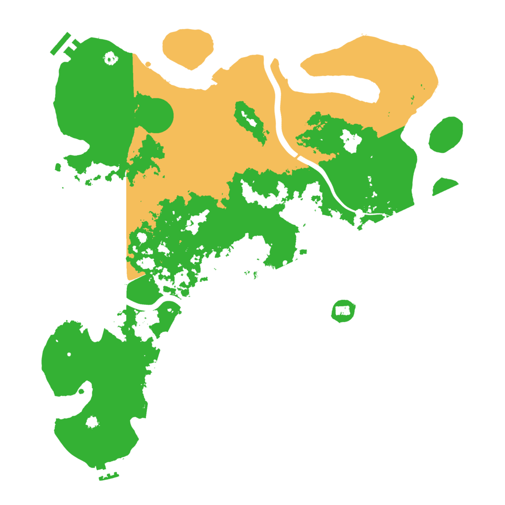 Biome Rust Map: Procedural Map, Size: 3800, Seed: 3965458