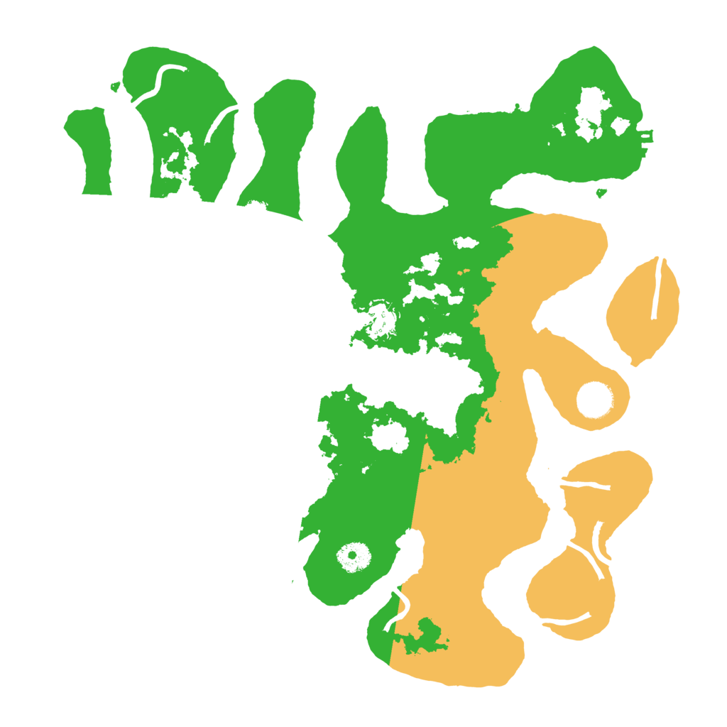 Biome Rust Map: Procedural Map, Size: 3500, Seed: 481842