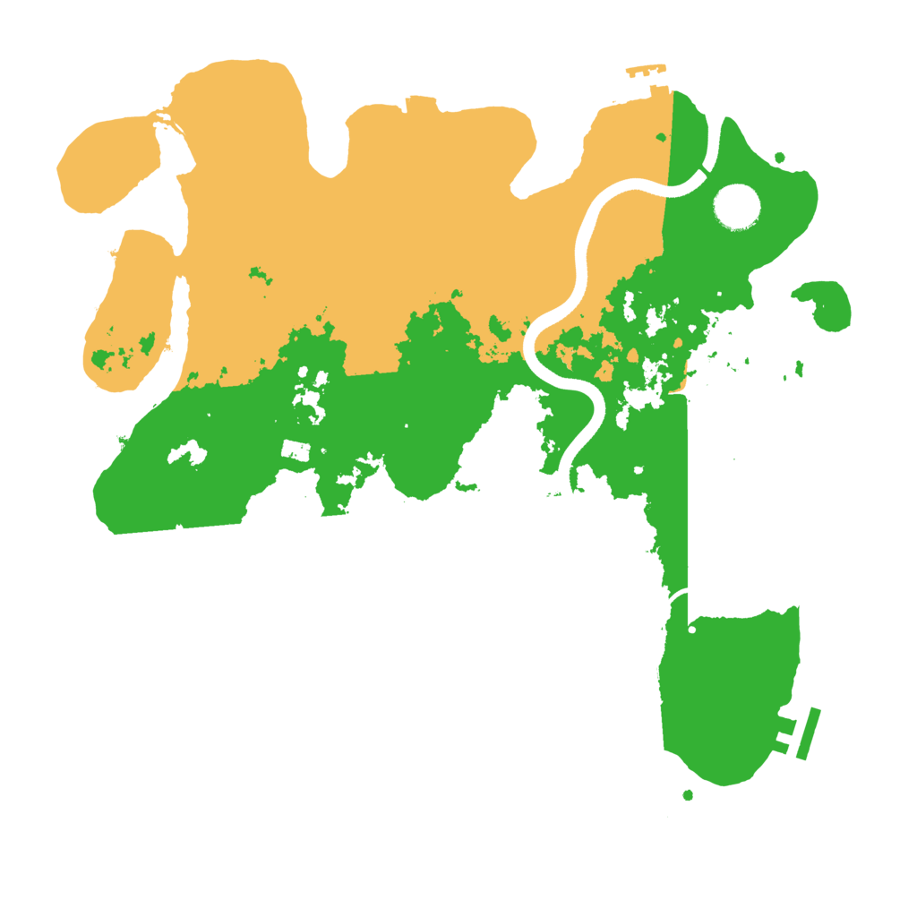 Biome Rust Map: Procedural Map, Size: 3500, Seed: 337970