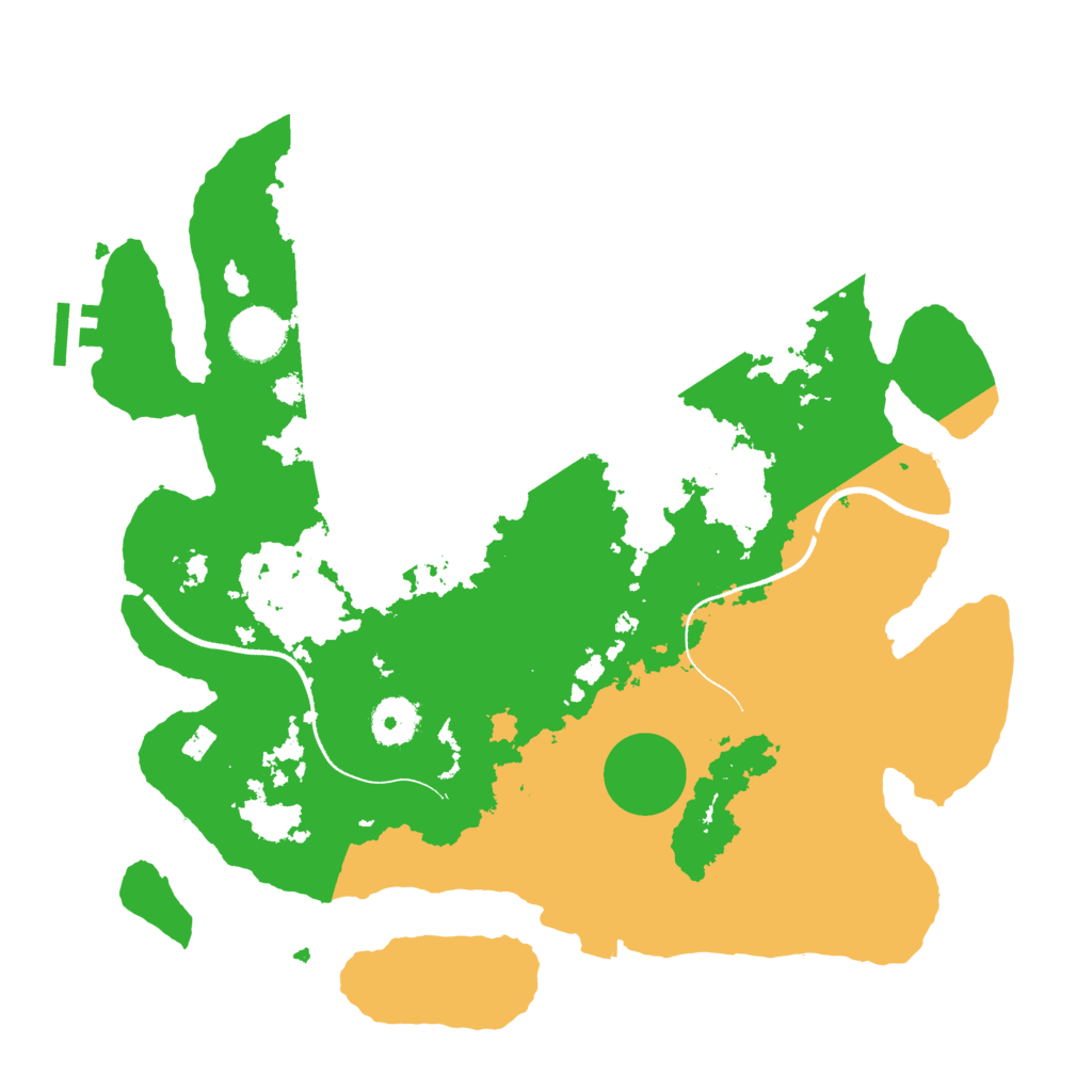 Biome Rust Map: Procedural Map, Size: 3500, Seed: 3427