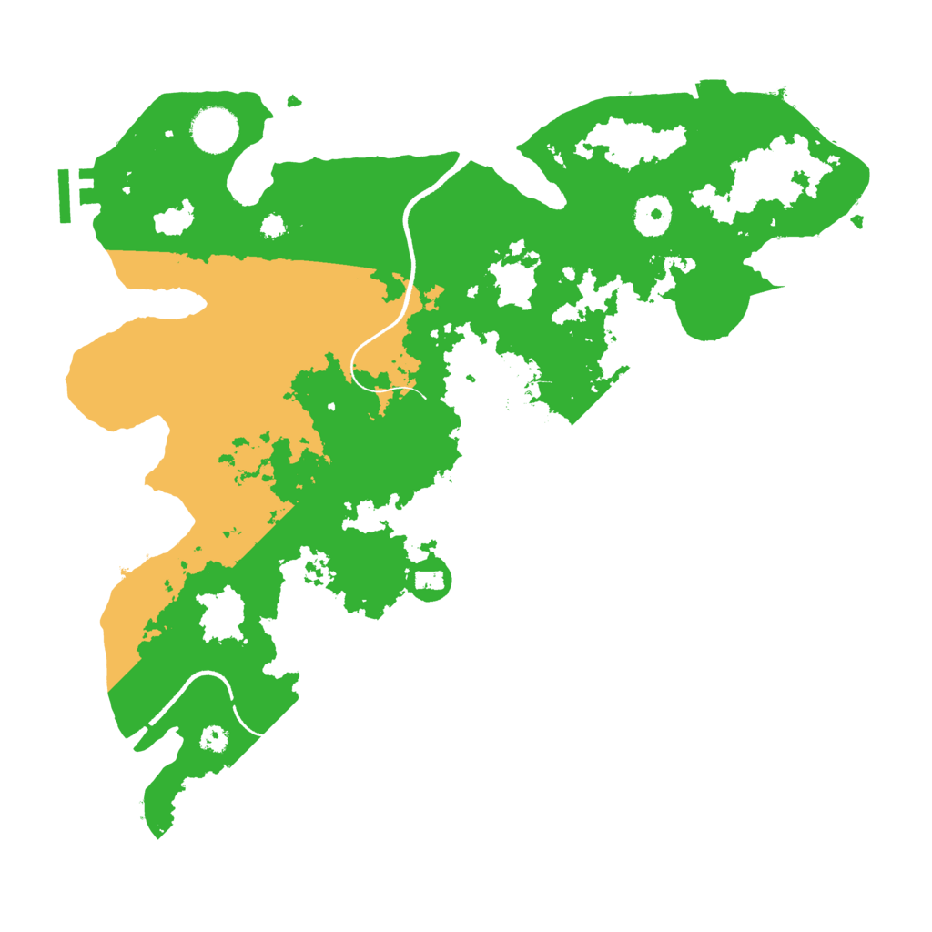 Biome Rust Map: Procedural Map, Size: 3500, Seed: 1065320