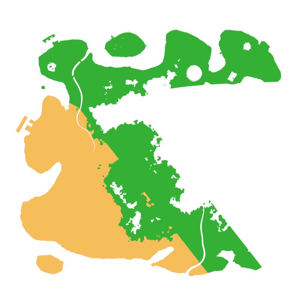 Biome Rust Map: Procedural Map, Size: 3500, Seed: 858780534