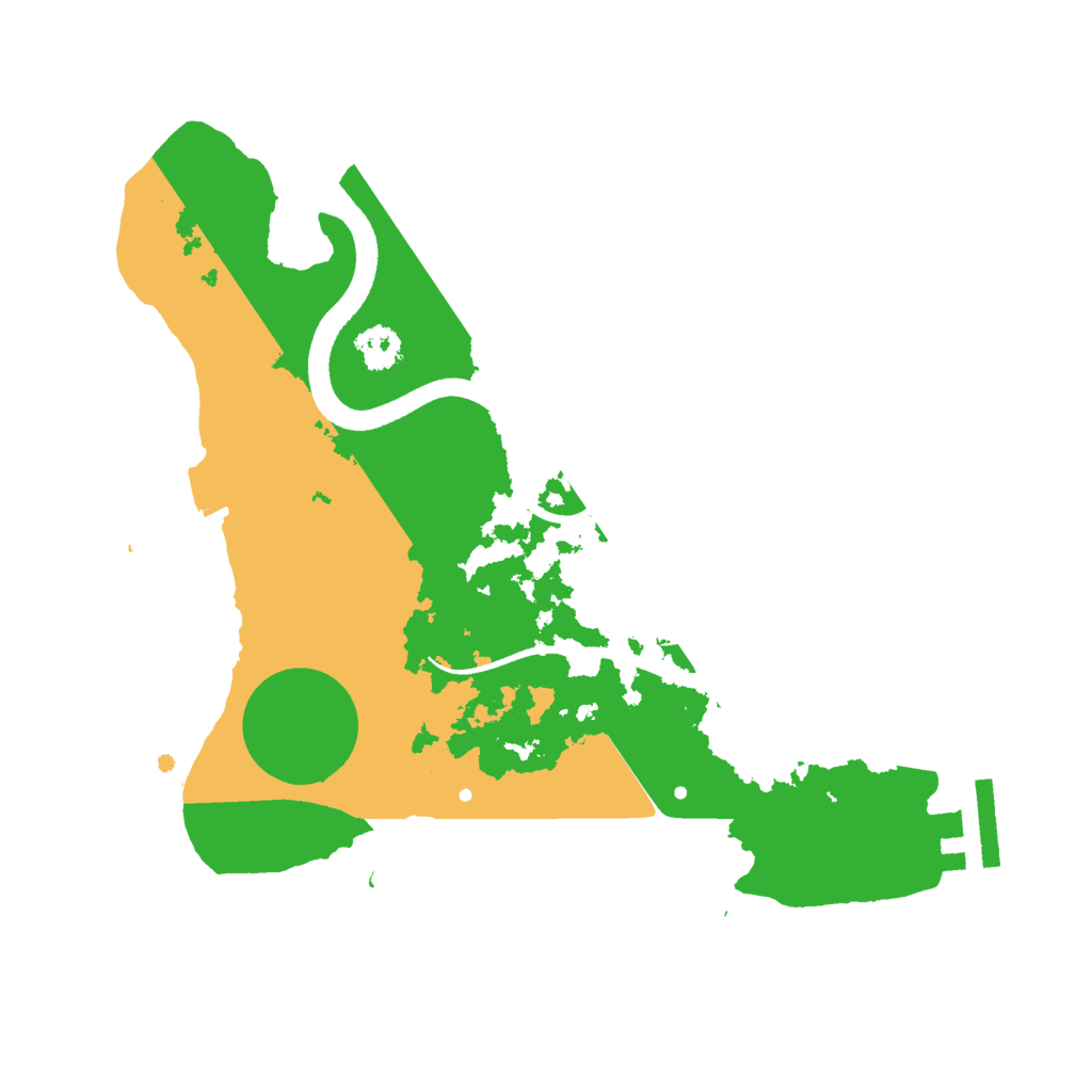 Biome Rust Map: Procedural Map, Size: 2500, Seed: 2769