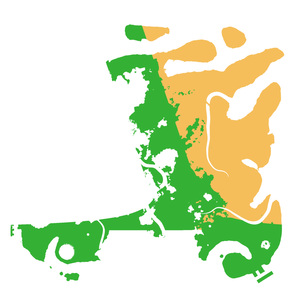 Biome Rust Map: Procedural Map, Size: 3500, Seed: 3448573