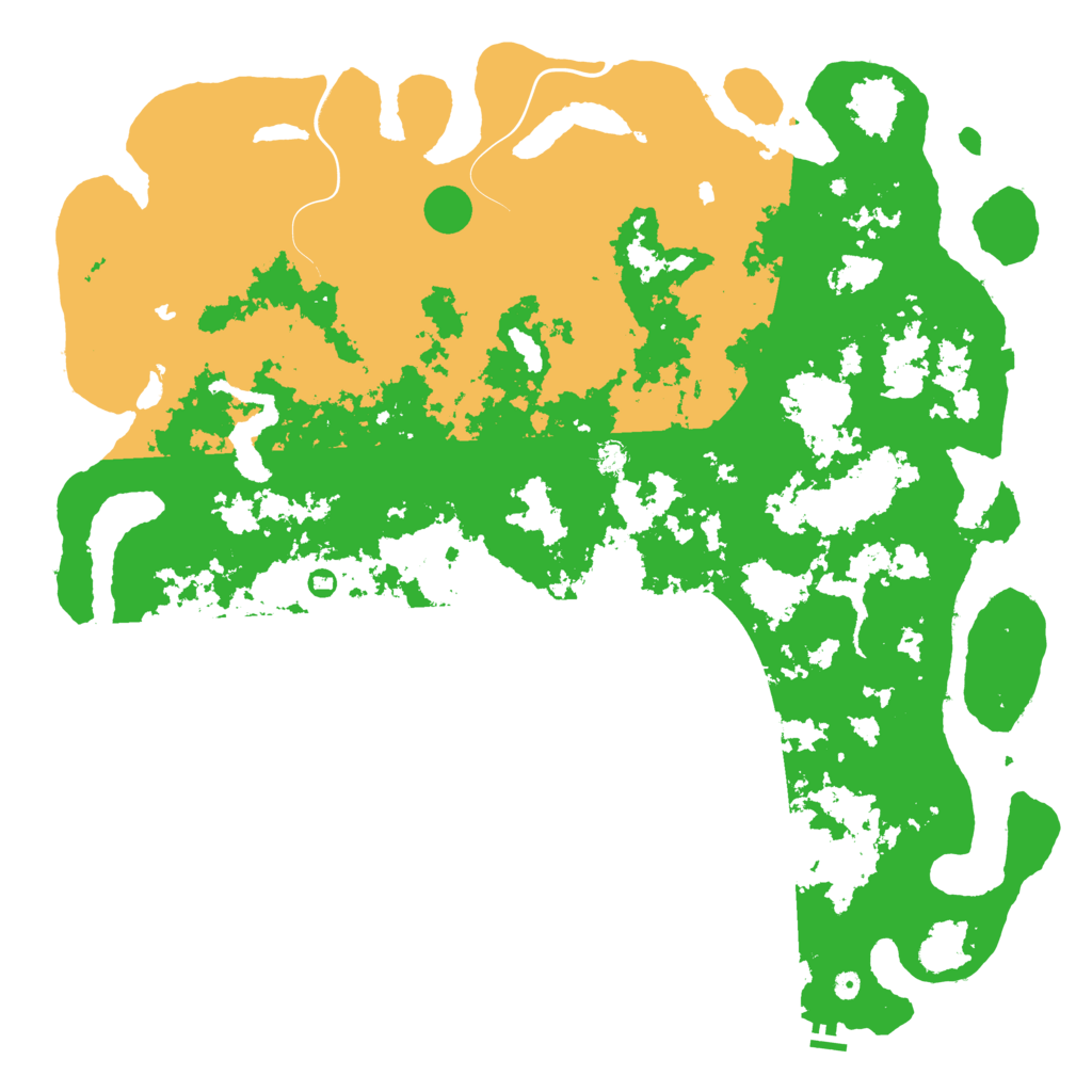 Biome Rust Map: Procedural Map, Size: 6000, Seed: 99413776