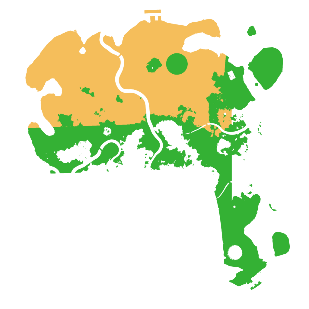 Biome Rust Map: Procedural Map, Size: 3800, Seed: 2177072