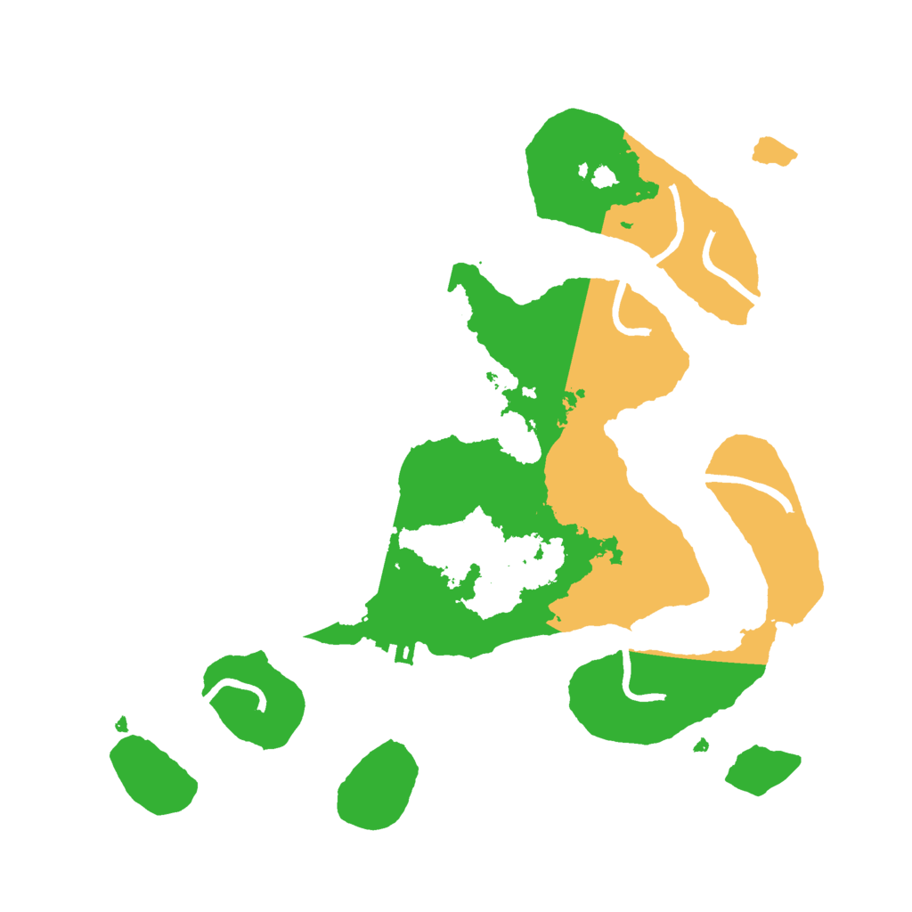 Biome Rust Map: Procedural Map, Size: 3000, Seed: 613542