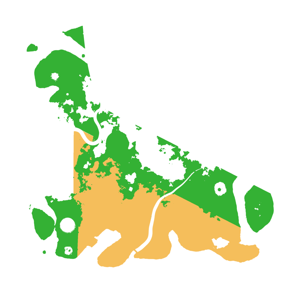 Biome Rust Map: Procedural Map, Size: 3500, Seed: 2054538