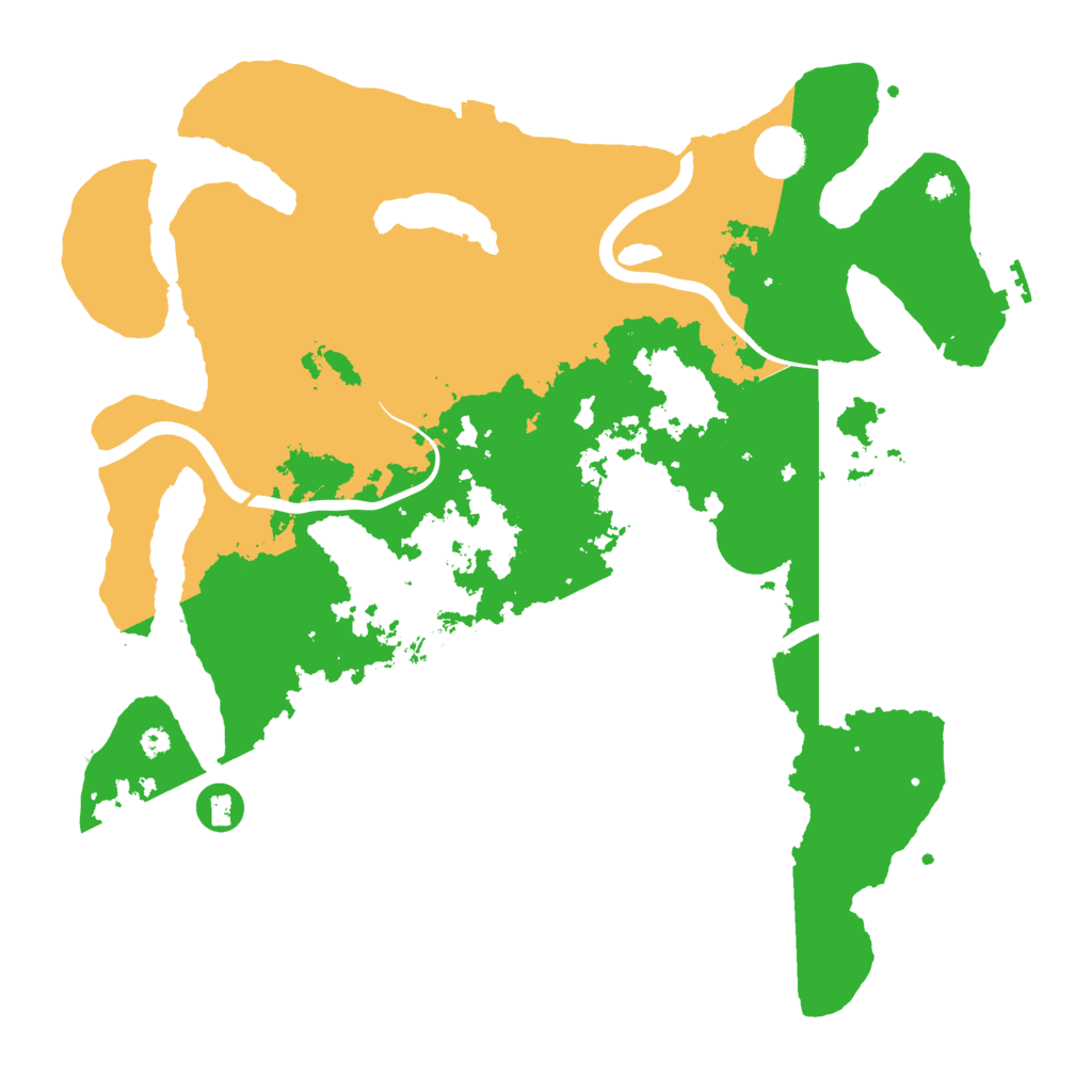 Biome Rust Map: Procedural Map, Size: 3800, Seed: 5166741