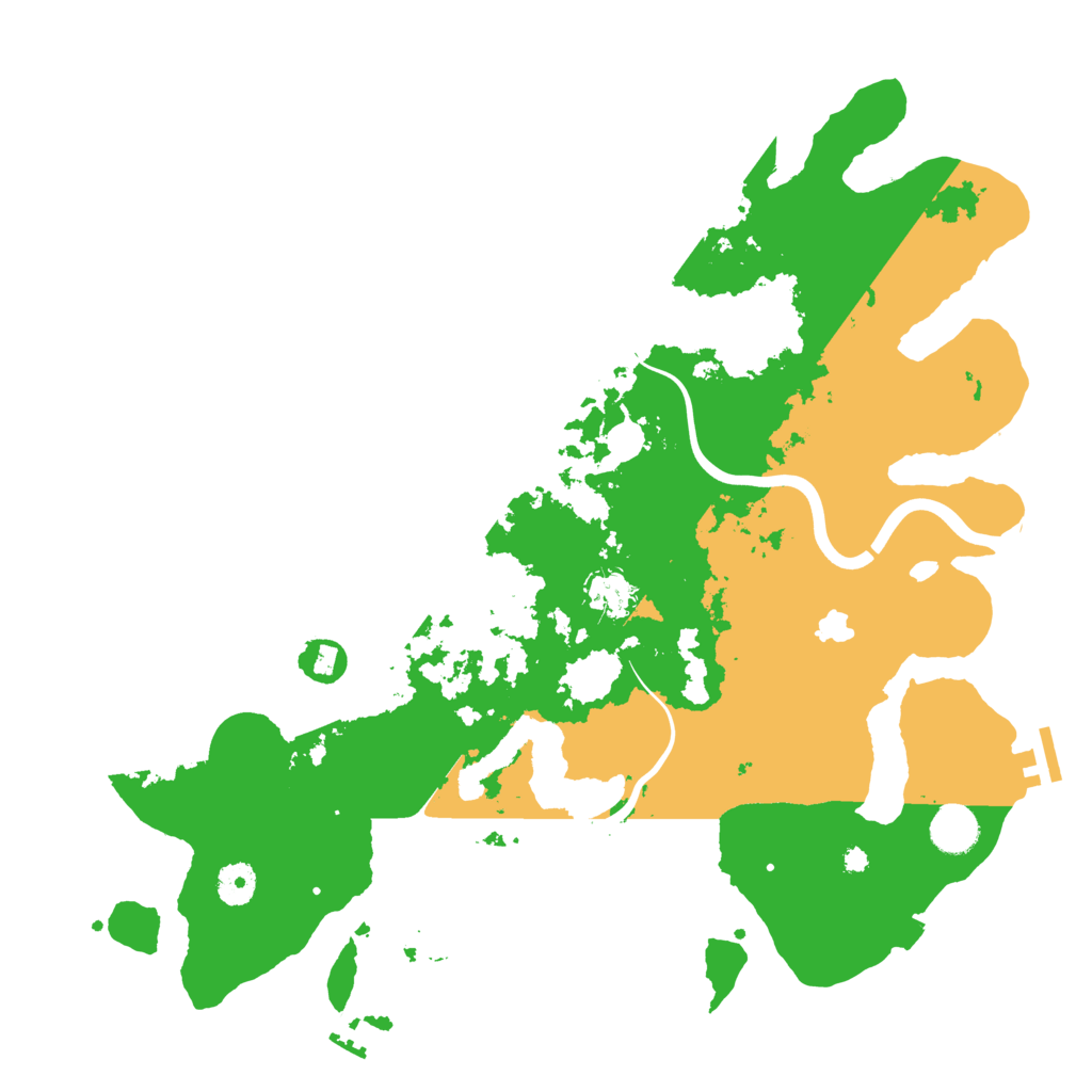 Biome Rust Map: Procedural Map, Size: 4000, Seed: 509812