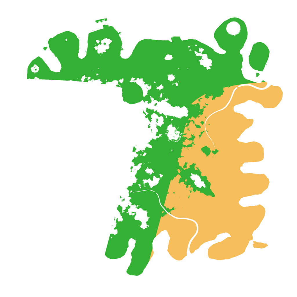 Biome Rust Map: Procedural Map, Size: 3800, Seed: 3879800