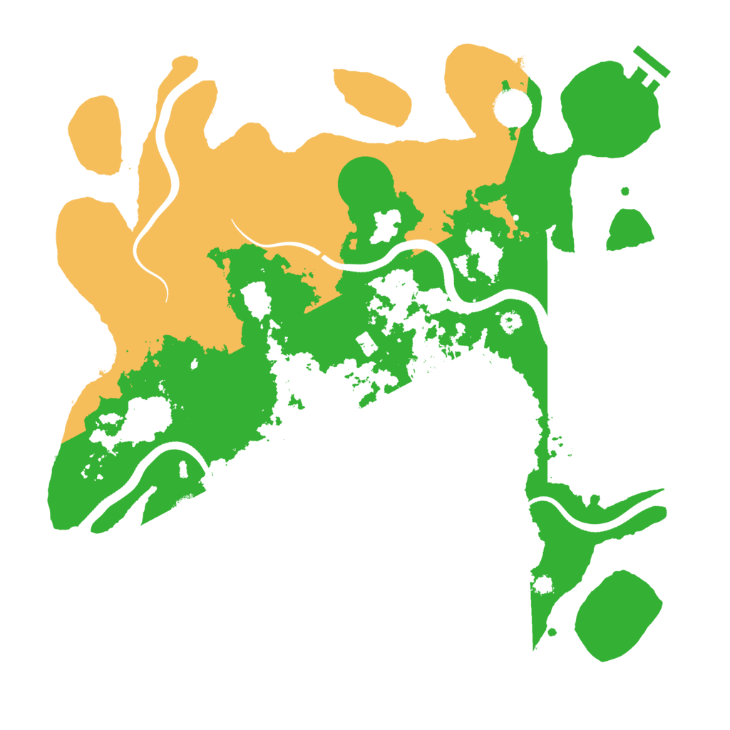 Biome Rust Map: Procedural Map, Size: 3500, Seed: 3364260