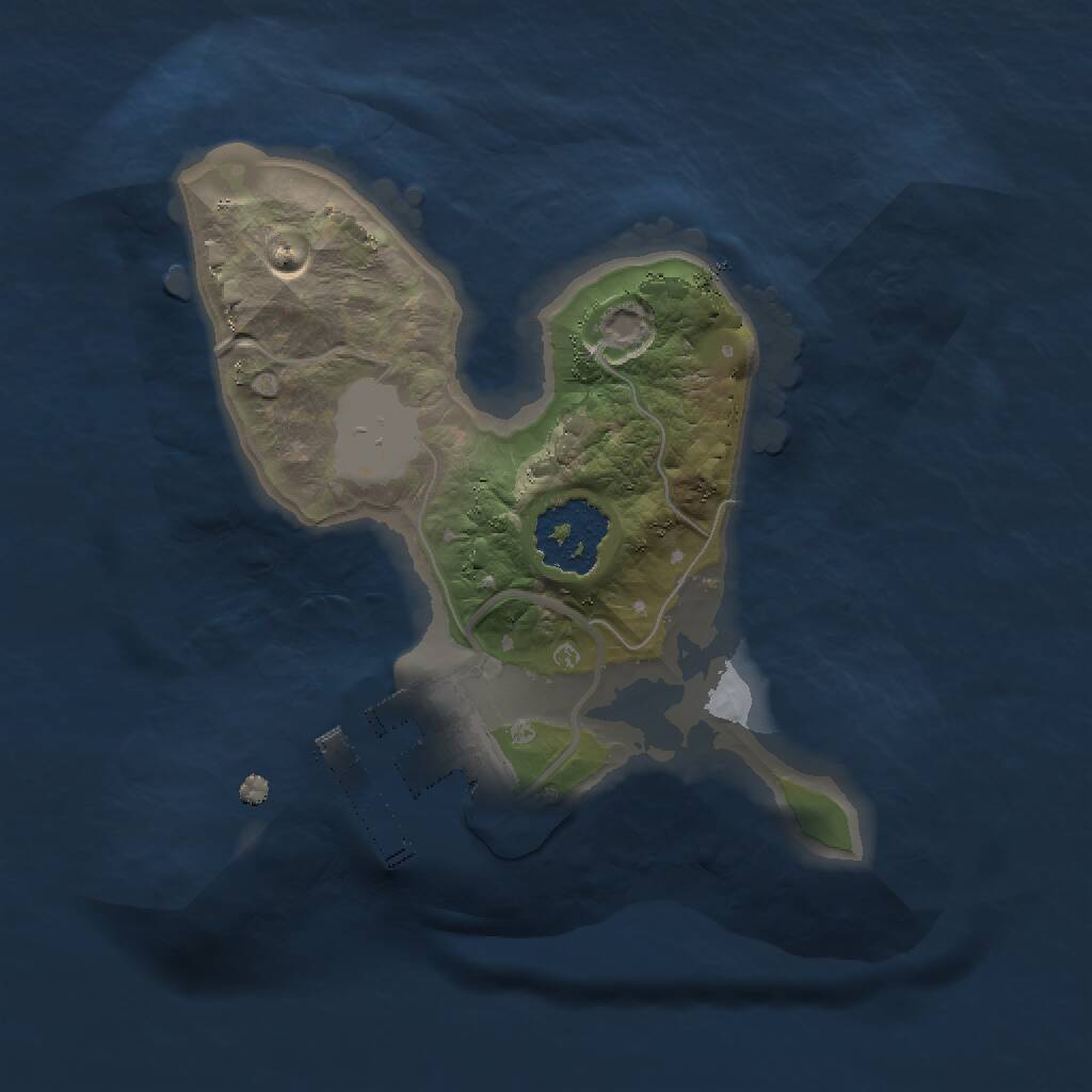 Rust Map: Procedural Map, Size: 1500, Seed: 10925673, 2 Monuments