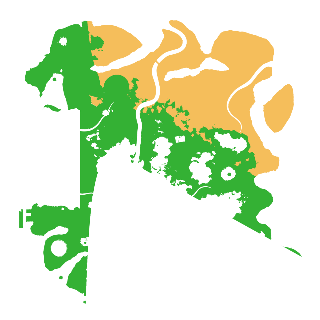 Biome Rust Map: Procedural Map, Size: 3500, Seed: 4240062