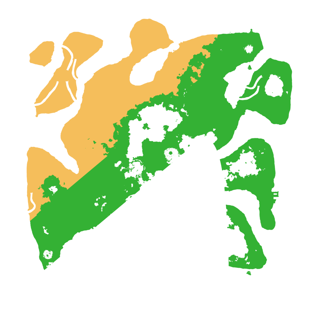 Biome Rust Map: Procedural Map, Size: 3500, Seed: 2122364