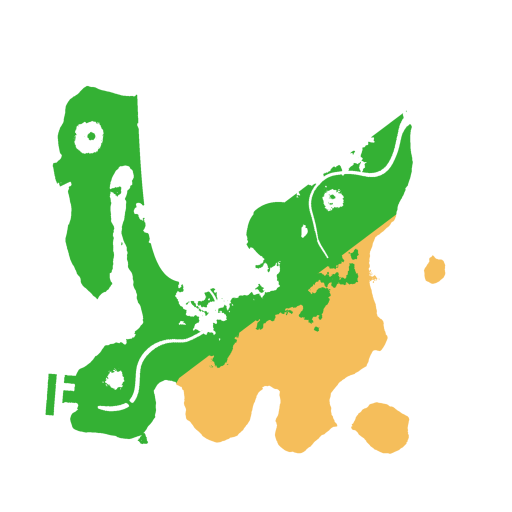 Biome Rust Map: Procedural Map, Size: 2500, Seed: 54738658
