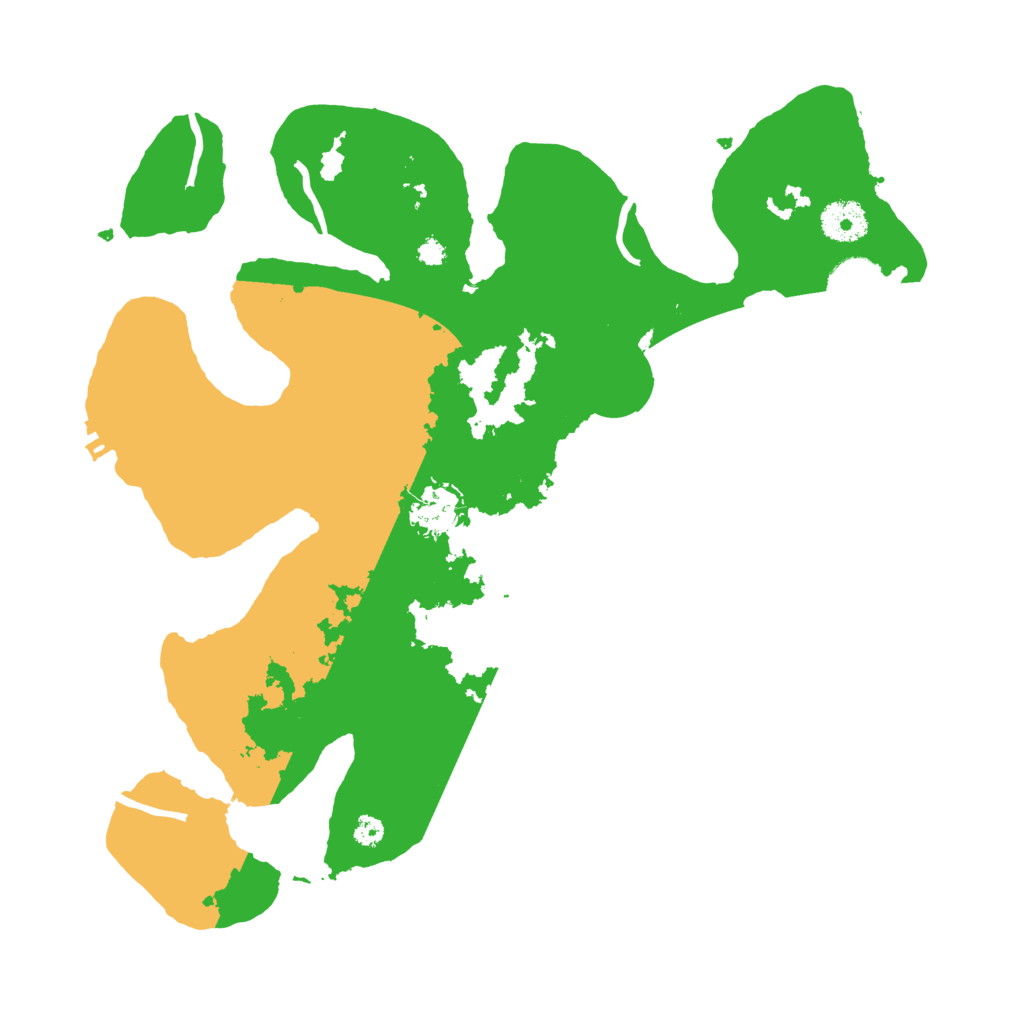 Biome Rust Map: Procedural Map, Size: 3500, Seed: 4594479