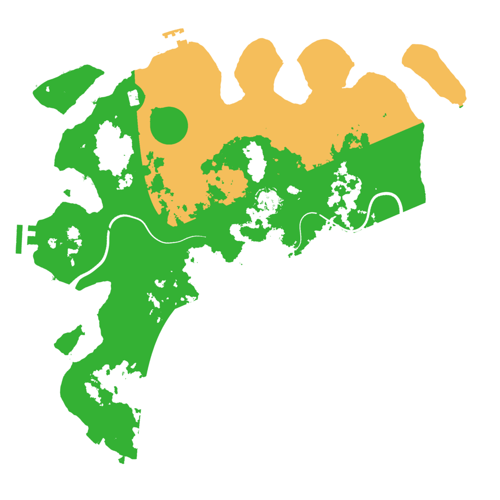 Biome Rust Map: Procedural Map, Size: 3500, Seed: 10968