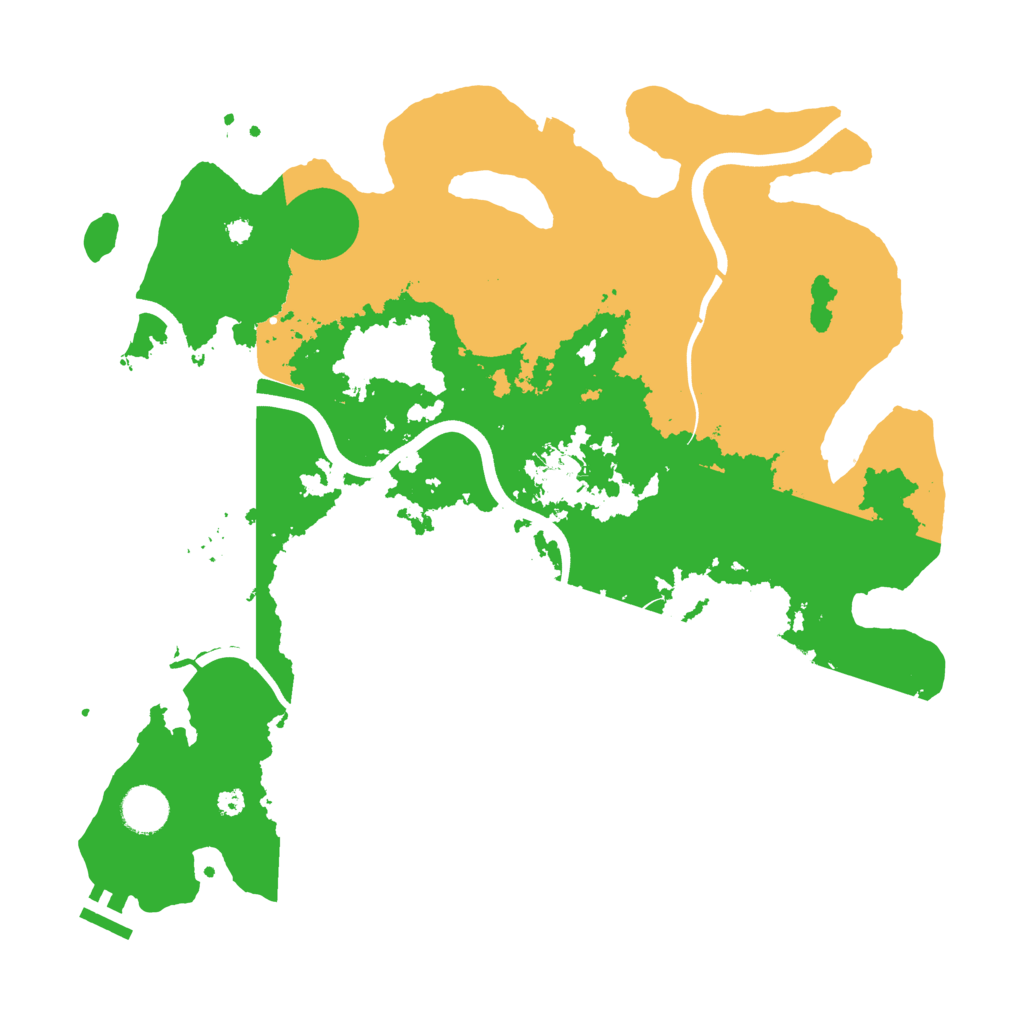 Biome Rust Map: Procedural Map, Size: 3800, Seed: 4437030
