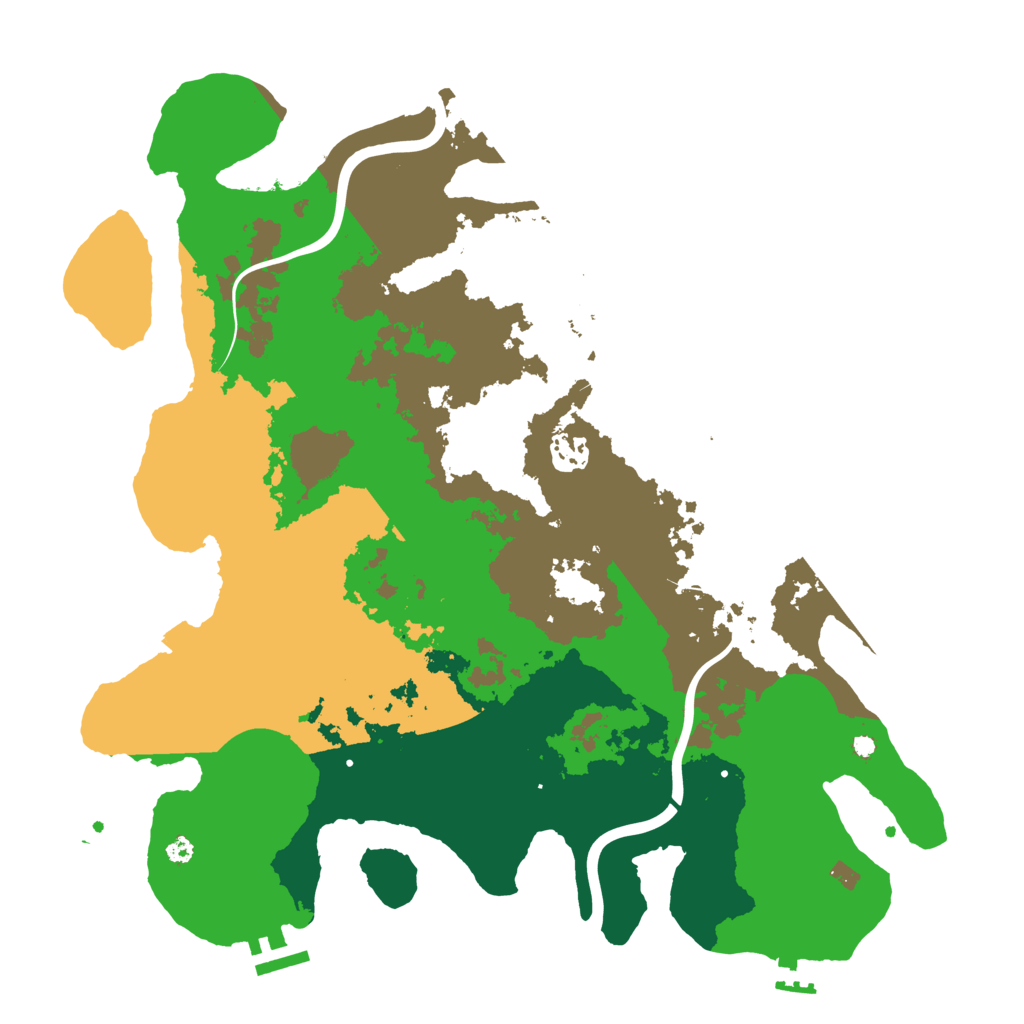 Biome Rust Map: Procedural Map, Size: 3800, Seed: 3403408