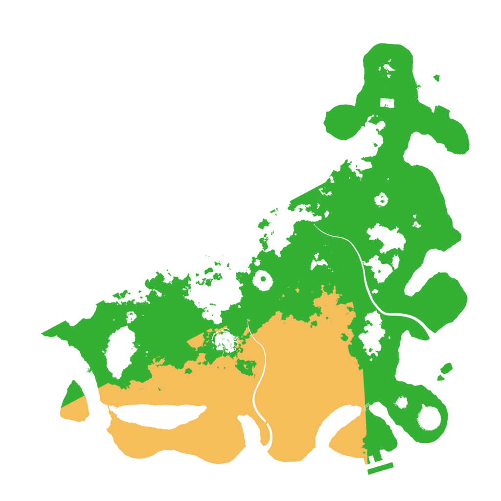 Biome Rust Map: Procedural Map, Size: 3800, Seed: 1194464