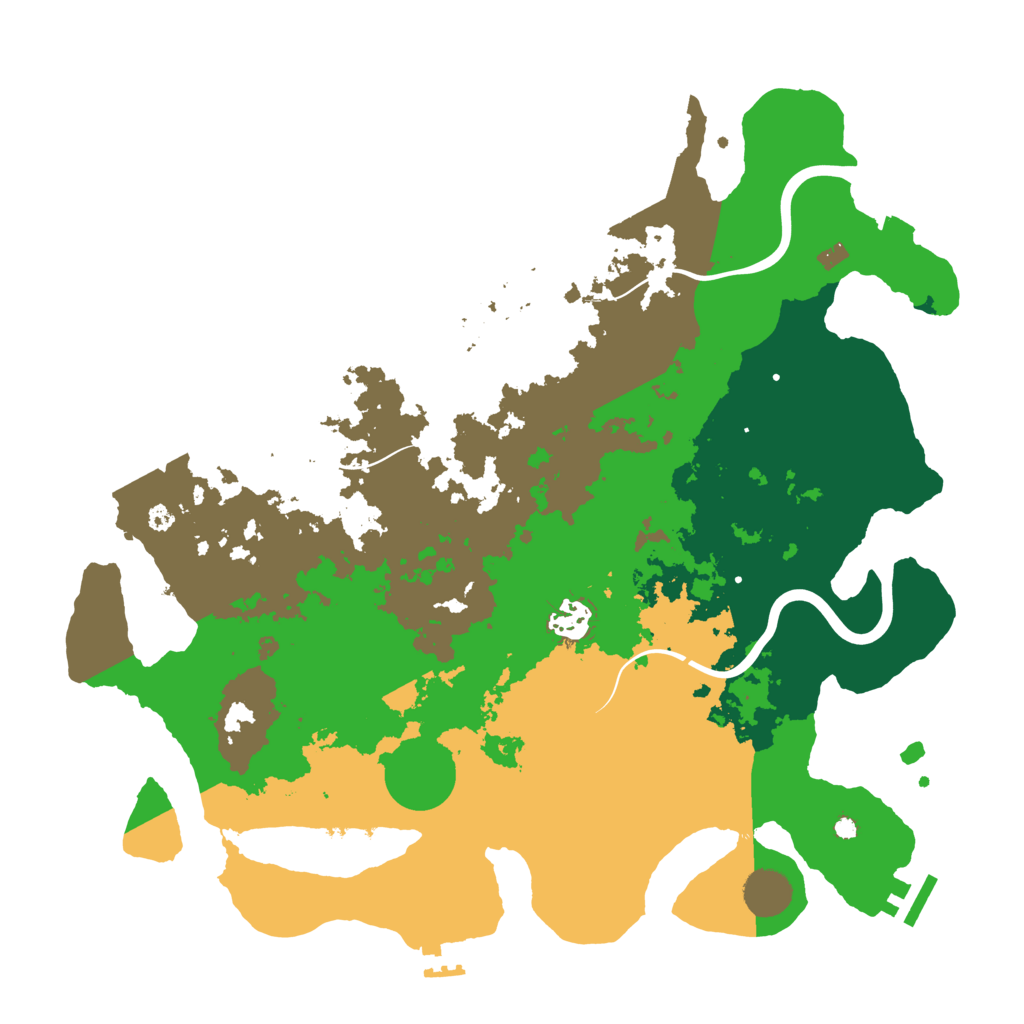 Biome Rust Map: Procedural Map, Size: 3800, Seed: 1194464