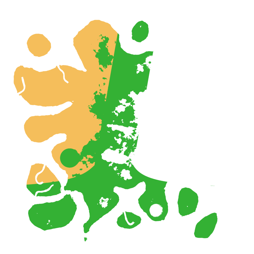 Biome Rust Map: Procedural Map, Size: 3500, Seed: 380486