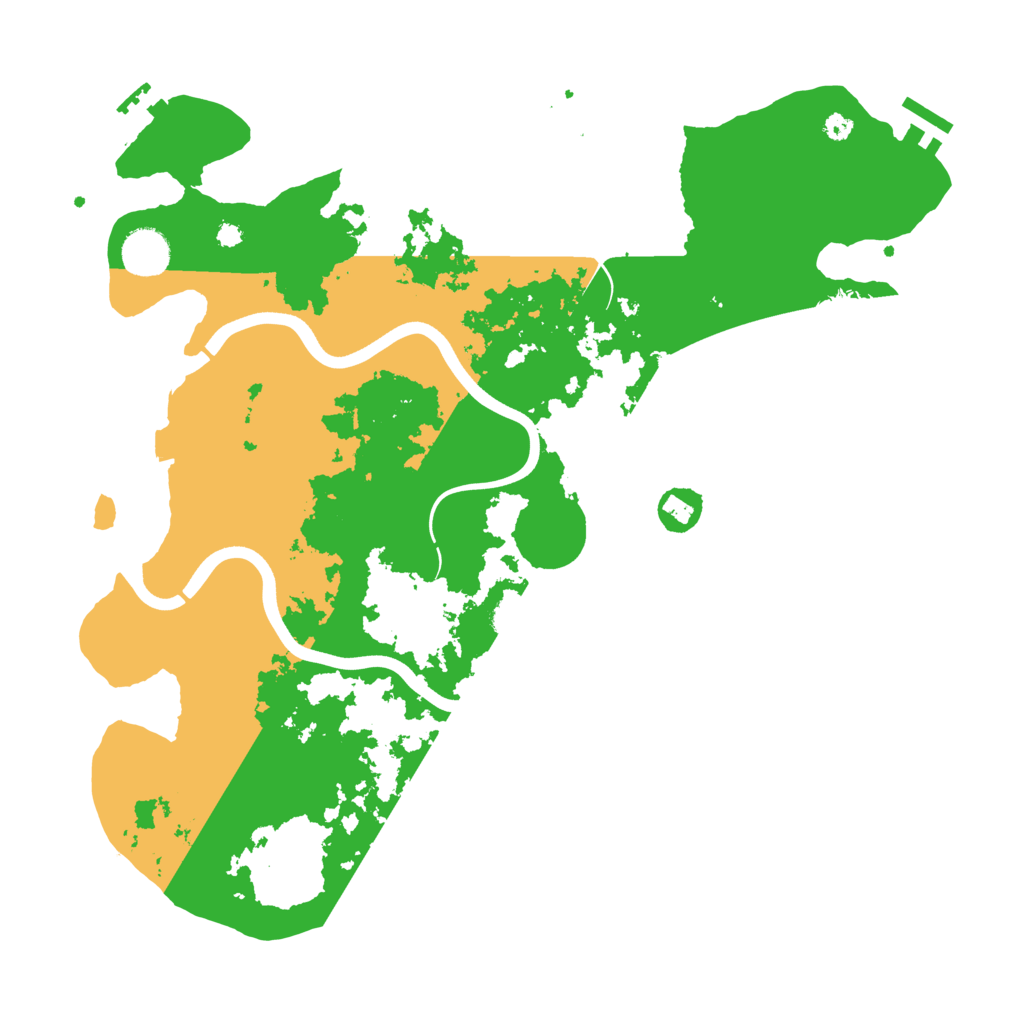 Biome Rust Map: Procedural Map, Size: 3800, Seed: 6419436