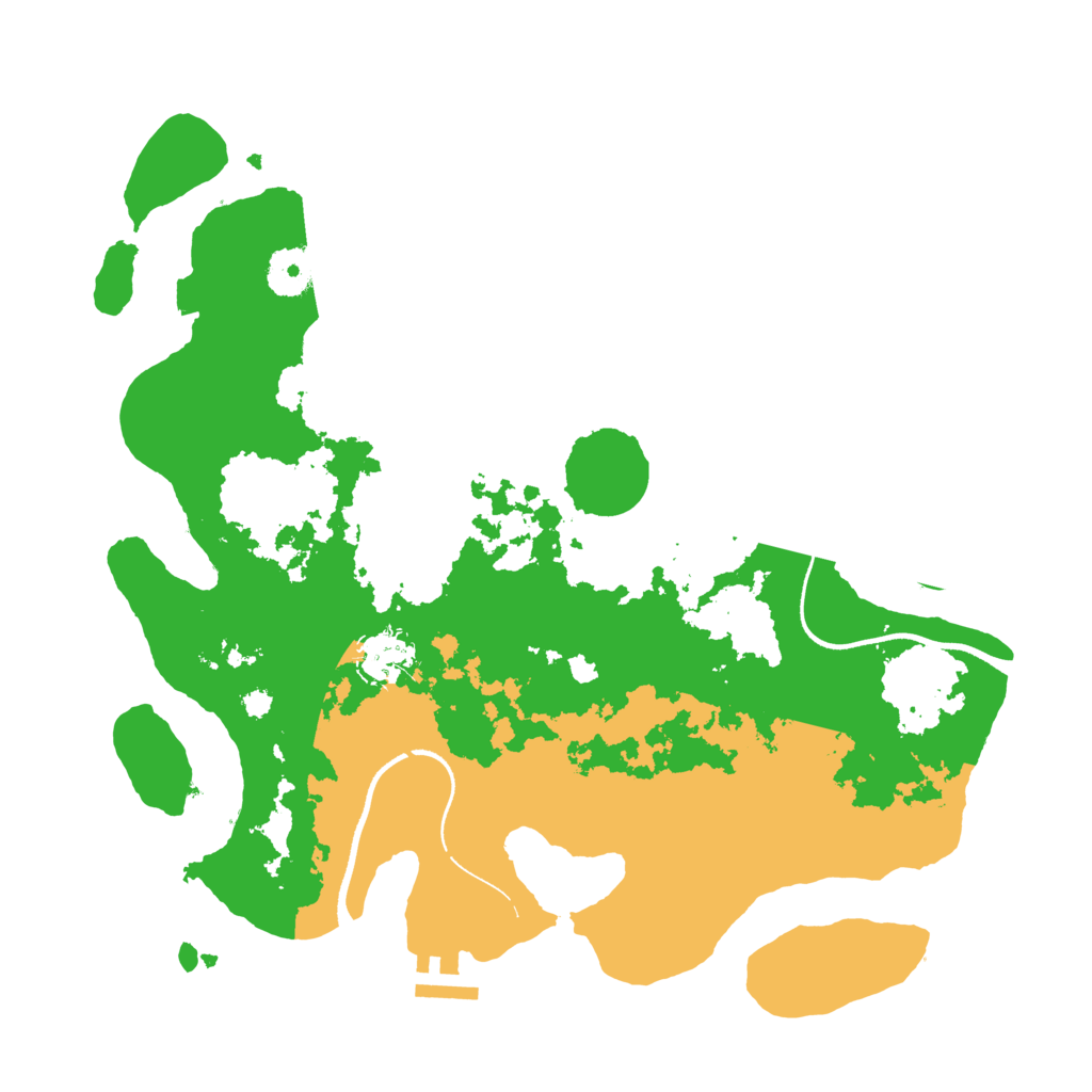 Biome Rust Map: Procedural Map, Size: 3500, Seed: 1302592