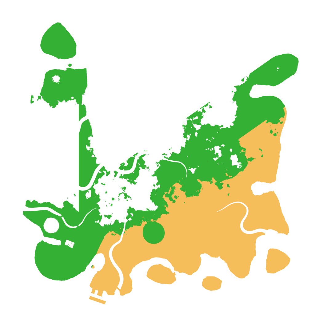Biome Rust Map: Procedural Map, Size: 3800, Seed: 4495849