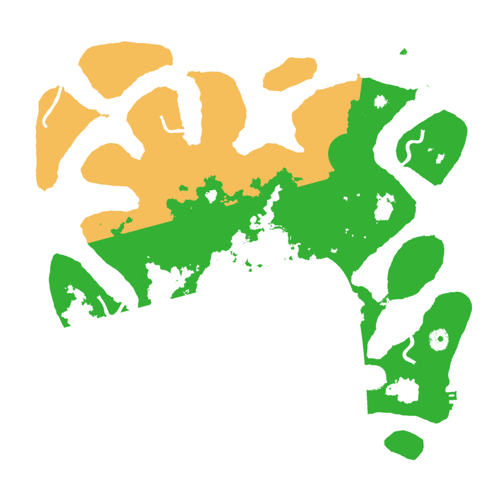Biome Rust Map: Procedural Map, Size: 3625, Seed: 13891