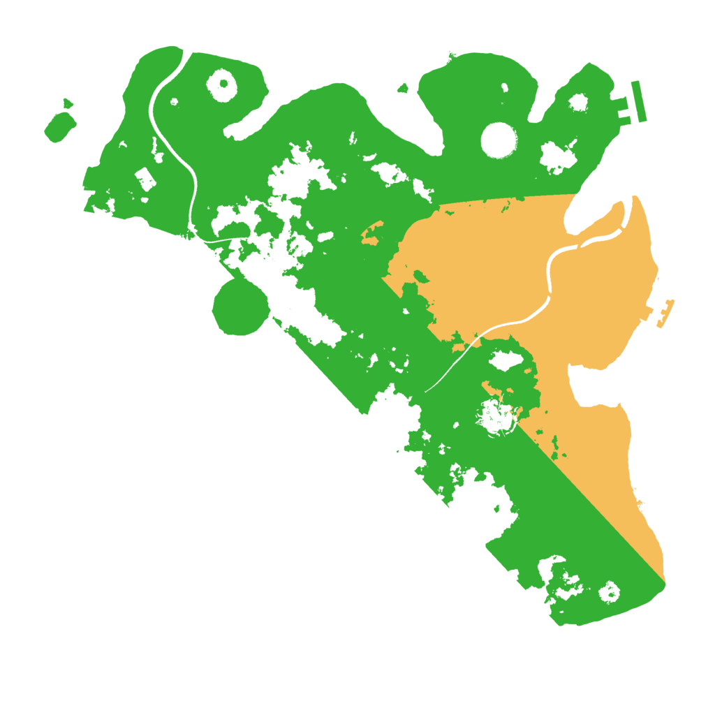 Biome Rust Map: Procedural Map, Size: 3500, Seed: 3303646
