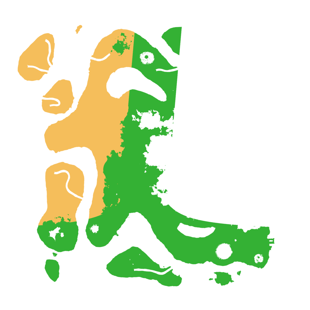 Biome Rust Map: Procedural Map, Size: 3500, Seed: 623210