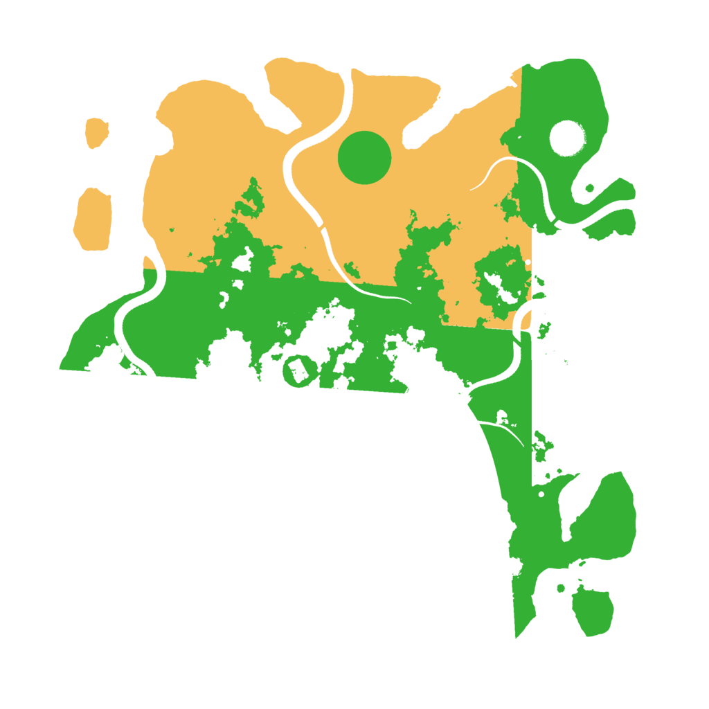Biome Rust Map: Procedural Map, Size: 3500, Seed: 2370908