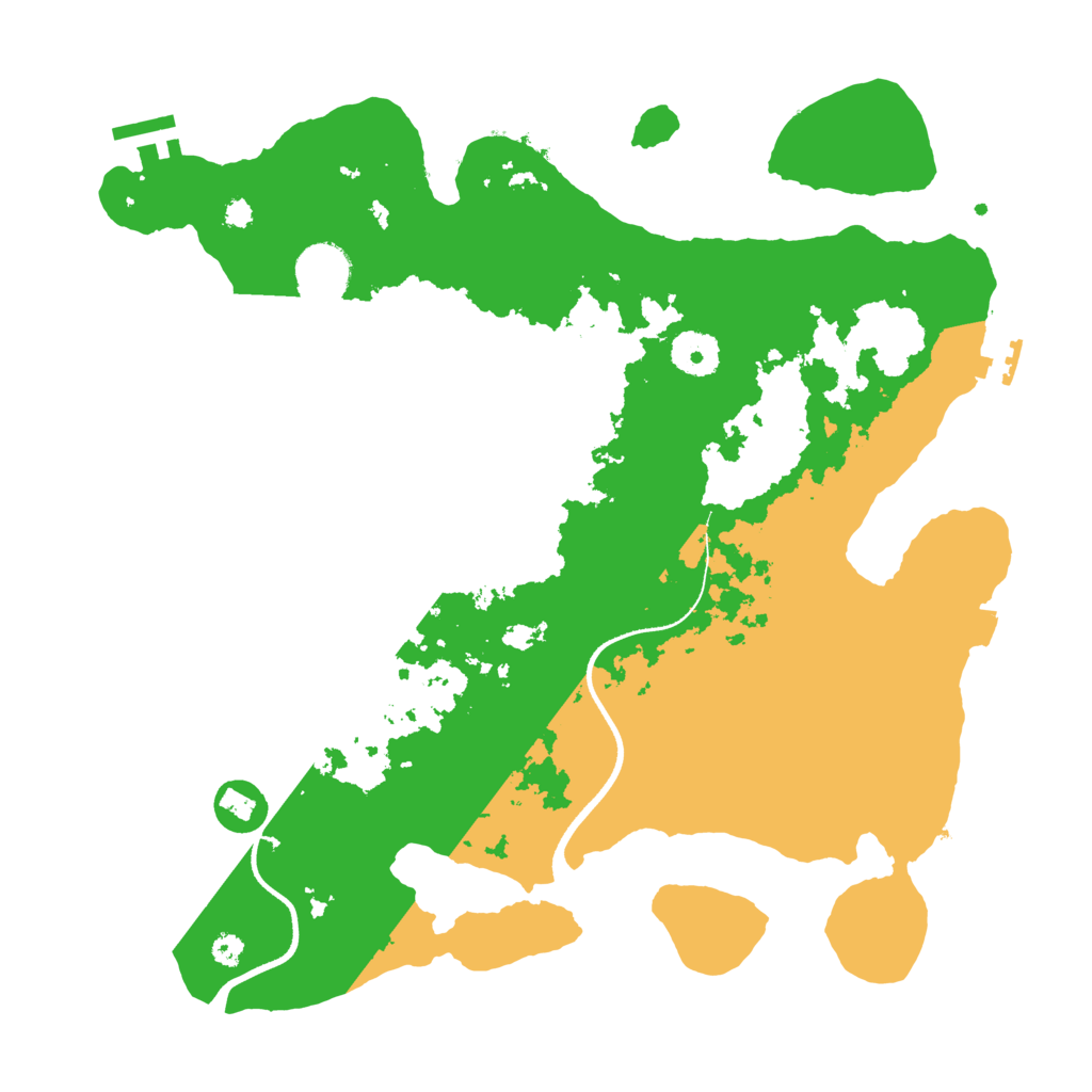 Biome Rust Map: Procedural Map, Size: 3500, Seed: 4275168
