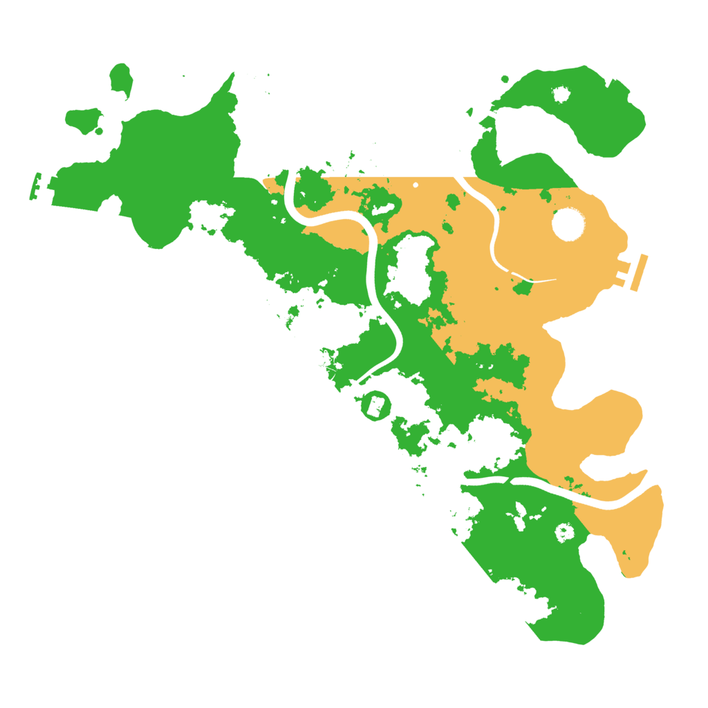 Biome Rust Map: Procedural Map, Size: 3800, Seed: 3969245