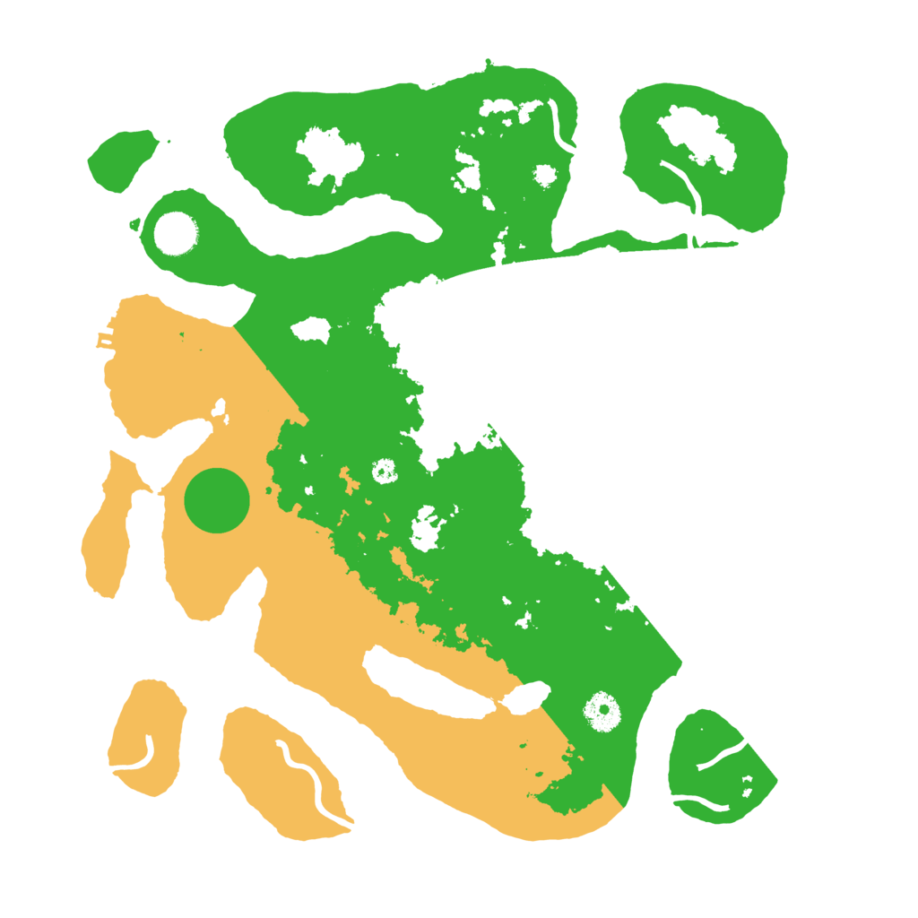 Biome Rust Map: Procedural Map, Size: 3700, Seed: 4834195