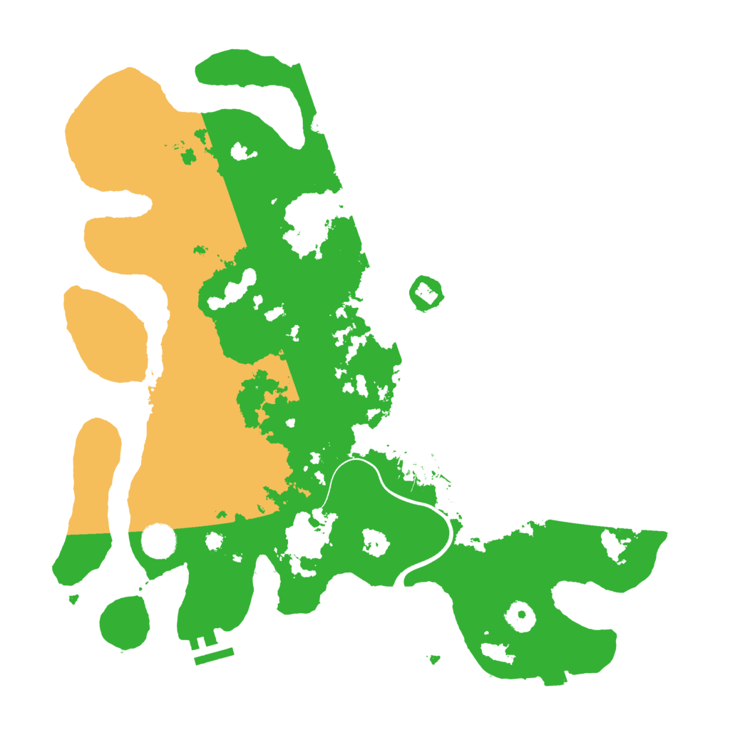 Biome Rust Map: Procedural Map, Size: 3700, Seed: 78229