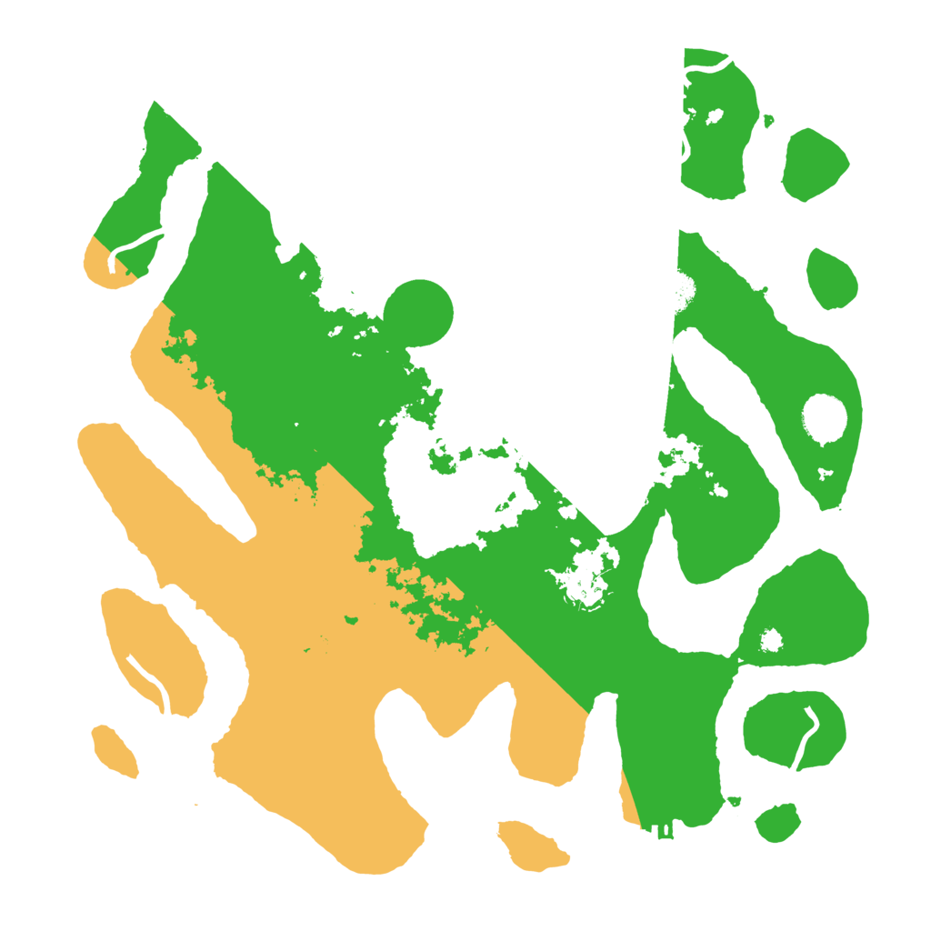 Biome Rust Map: Procedural Map, Size: 3700, Seed: 547580