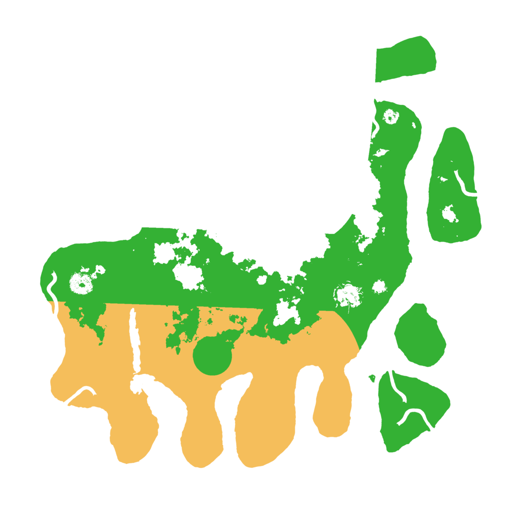 Biome Rust Map: Procedural Map, Size: 3500, Seed: 4166229