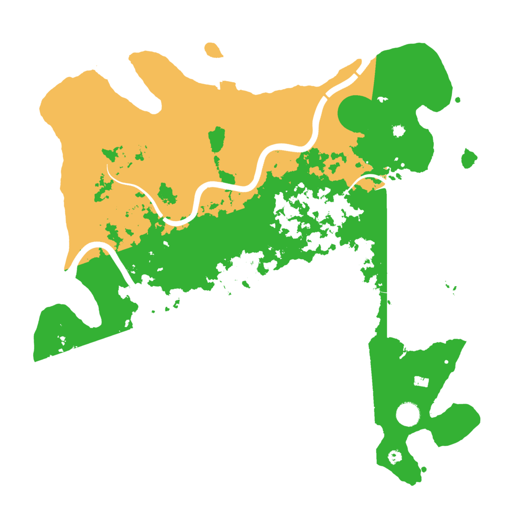 Biome Rust Map: Procedural Map, Size: 3800, Seed: 3694697