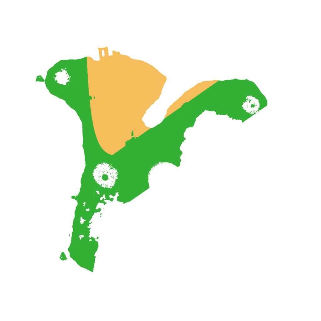 Biome Rust Map: Procedural Map, Size: 2000, Seed: 6996