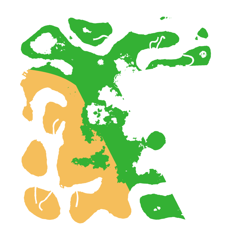 Biome Rust Map: Procedural Map, Size: 3700, Seed: 1120791