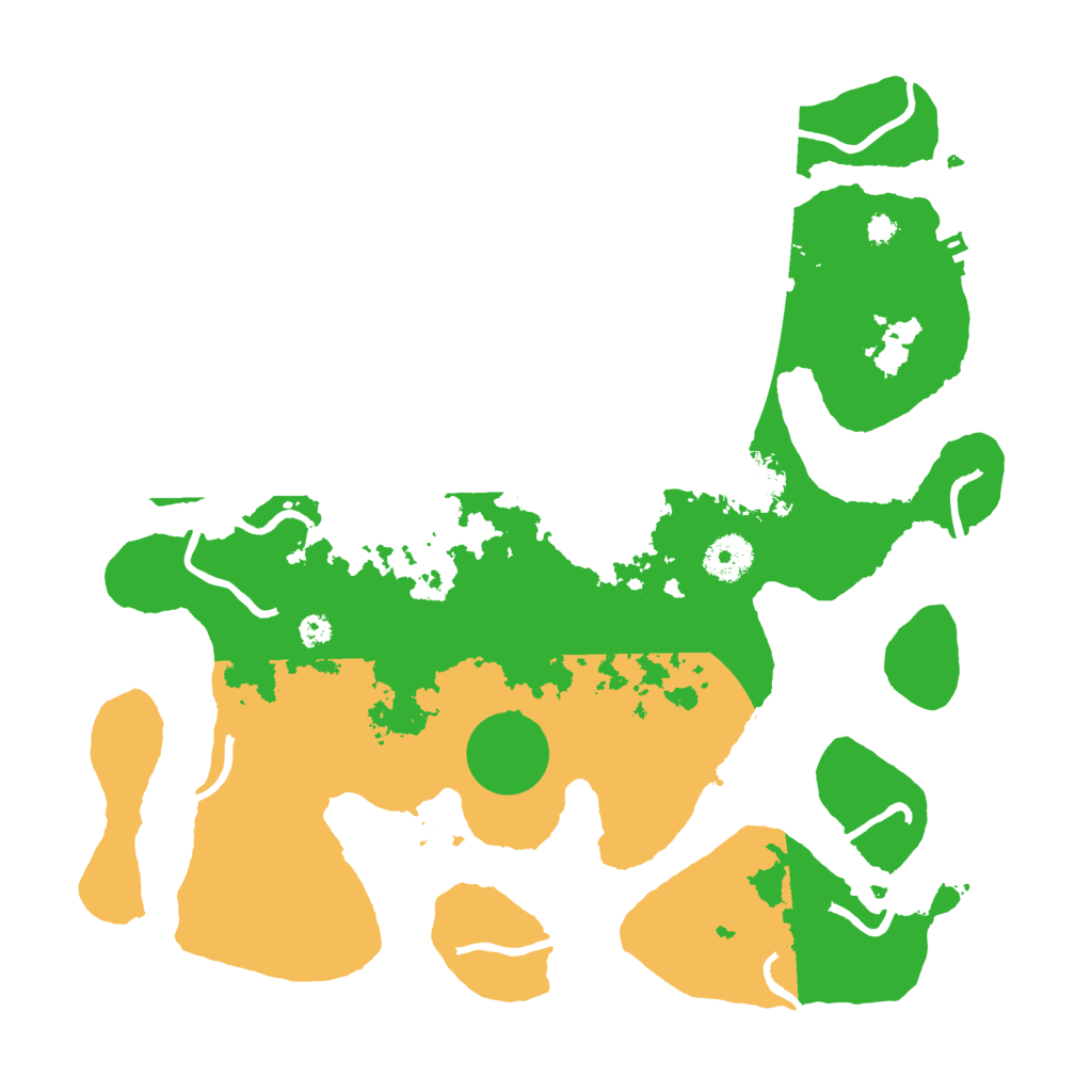 Biome Rust Map: Procedural Map, Size: 3500, Seed: 1856615