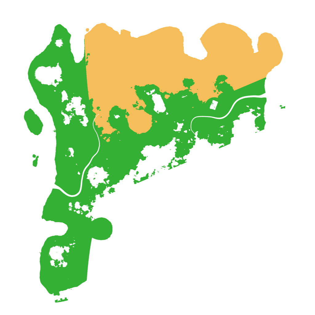 Biome Rust Map: Procedural Map, Size: 3700, Seed: 2778491