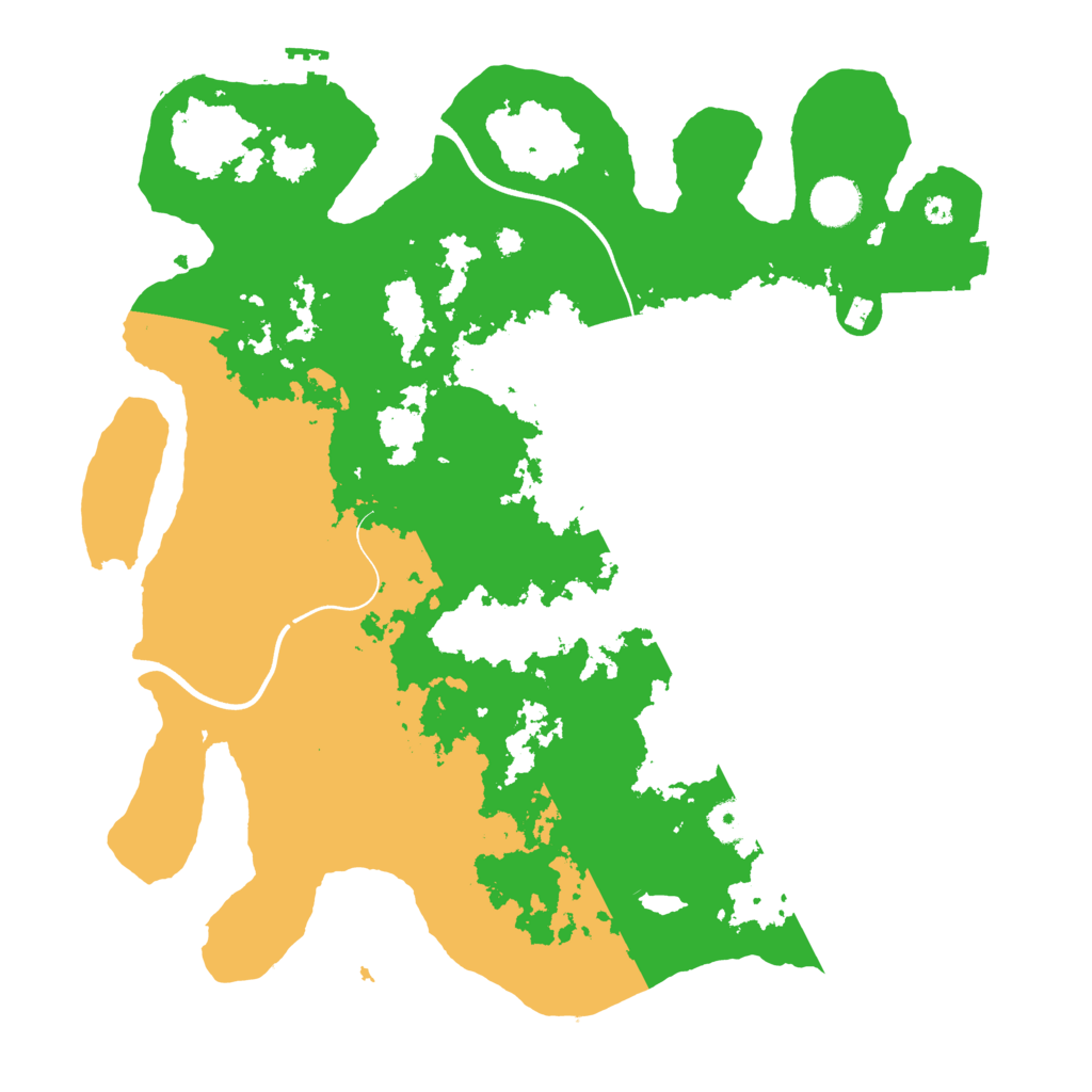 Biome Rust Map: Procedural Map, Size: 3800, Seed: 438503